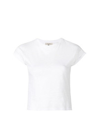 weißes T-Shirt mit einem Rundhalsausschnitt von Murmur