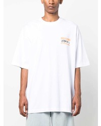 weißes T-Shirt mit einem Rundhalsausschnitt von Vetements