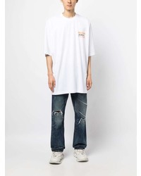 weißes T-Shirt mit einem Rundhalsausschnitt von Vetements