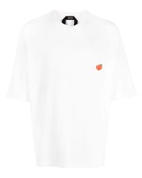 weißes T-Shirt mit einem Rundhalsausschnitt von N°21