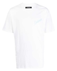 weißes T-Shirt mit einem Rundhalsausschnitt von Nahmias