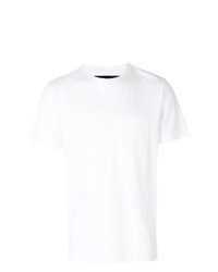 weißes T-Shirt mit einem Rundhalsausschnitt von Natural Selection