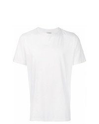 weißes T-Shirt mit einem Rundhalsausschnitt von Natural Selection