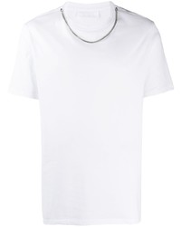 weißes T-Shirt mit einem Rundhalsausschnitt von Neil Barrett