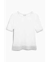 weißes T-Shirt mit einem Rundhalsausschnitt von NEXT