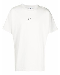 weißes T-Shirt mit einem Rundhalsausschnitt von Nike