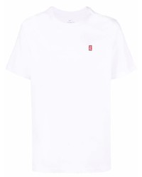 weißes T-Shirt mit einem Rundhalsausschnitt von Nike