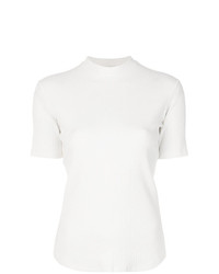 weißes T-Shirt mit einem Rundhalsausschnitt von Nomia