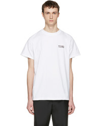 weißes T-Shirt mit einem Rundhalsausschnitt von Noon Goons