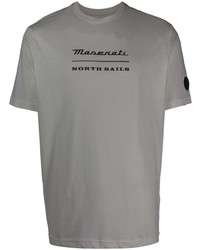 weißes T-Shirt mit einem Rundhalsausschnitt von North Sails