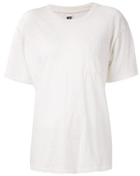 weißes T-Shirt mit einem Rundhalsausschnitt von NSF