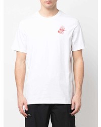 weißes T-Shirt mit einem Rundhalsausschnitt von Nike