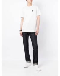 weißes T-Shirt mit einem Rundhalsausschnitt von Emporio Armani