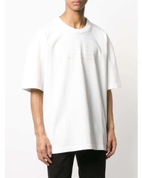 weißes T-Shirt mit einem Rundhalsausschnitt von Maison Margiela