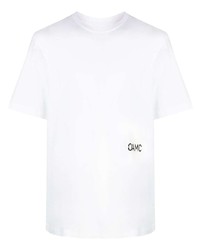 weißes T-Shirt mit einem Rundhalsausschnitt von Oamc