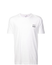 weißes T-Shirt mit einem Rundhalsausschnitt von Odin