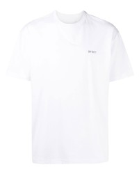 weißes T-Shirt mit einem Rundhalsausschnitt von Off Duty