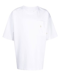 weißes T-Shirt mit einem Rundhalsausschnitt von Off Duty