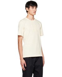 weißes T-Shirt mit einem Rundhalsausschnitt von Li-Ning