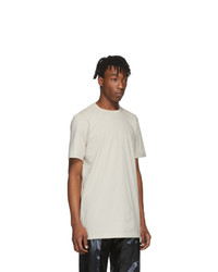 weißes T-Shirt mit einem Rundhalsausschnitt von Rick Owens