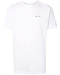 weißes T-Shirt mit einem Rundhalsausschnitt von Off-White