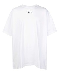 weißes T-Shirt mit einem Rundhalsausschnitt von Off-White