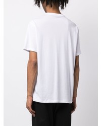 weißes T-Shirt mit einem Rundhalsausschnitt von Armani Exchange