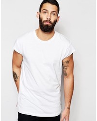 weißes T-Shirt mit einem Rundhalsausschnitt von ONLY & SONS