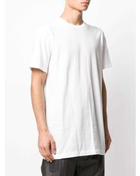 weißes T-Shirt mit einem Rundhalsausschnitt von Rick Owens