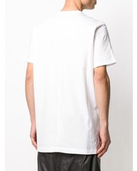 weißes T-Shirt mit einem Rundhalsausschnitt von Rick Owens