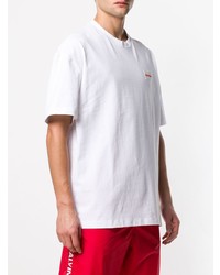 weißes T-Shirt mit einem Rundhalsausschnitt von Calvin Klein Jeans