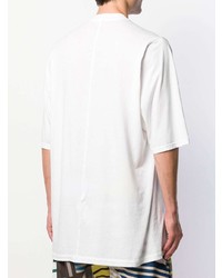 weißes T-Shirt mit einem Rundhalsausschnitt von Rick Owens DRKSHDW