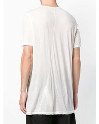 weißes T-Shirt mit einem Rundhalsausschnitt von Rick Owens DRKSHDW