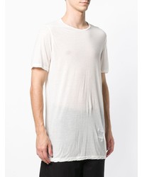 weißes T-Shirt mit einem Rundhalsausschnitt von Rick Owens DRKSHDW