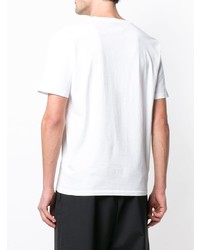 weißes T-Shirt mit einem Rundhalsausschnitt von Maison Margiela