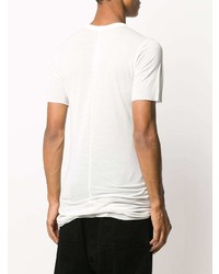 weißes T-Shirt mit einem Rundhalsausschnitt von Rick Owens