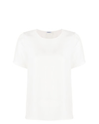 weißes T-Shirt mit einem Rundhalsausschnitt von P.A.R.O.S.H.