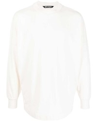 weißes T-Shirt mit einem Rundhalsausschnitt von Palm Angels