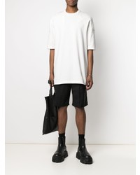 weißes T-Shirt mit einem Rundhalsausschnitt von Rick Owens