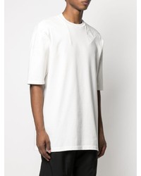 weißes T-Shirt mit einem Rundhalsausschnitt von Rick Owens