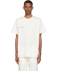 weißes T-Shirt mit einem Rundhalsausschnitt von PANGAIA