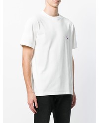 weißes T-Shirt mit einem Rundhalsausschnitt von Calvin Klein 205W39nyc