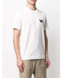 weißes T-Shirt mit einem Rundhalsausschnitt von Emporio Armani