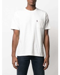 weißes T-Shirt mit einem Rundhalsausschnitt von Sebago