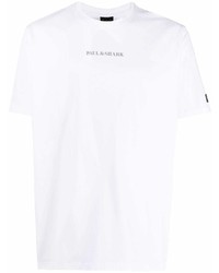 weißes T-Shirt mit einem Rundhalsausschnitt von Paul & Shark