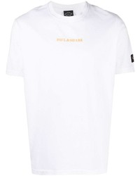 weißes T-Shirt mit einem Rundhalsausschnitt von Paul & Shark