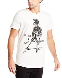 weißes T-Shirt mit einem Rundhalsausschnitt von Pepe Jeans