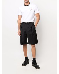 weißes T-Shirt mit einem Rundhalsausschnitt von Raf Simons X Fred Perry