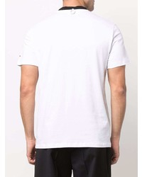 weißes T-Shirt mit einem Rundhalsausschnitt von Raf Simons X Fred Perry