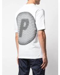 weißes T-Shirt mit einem Rundhalsausschnitt von Palace